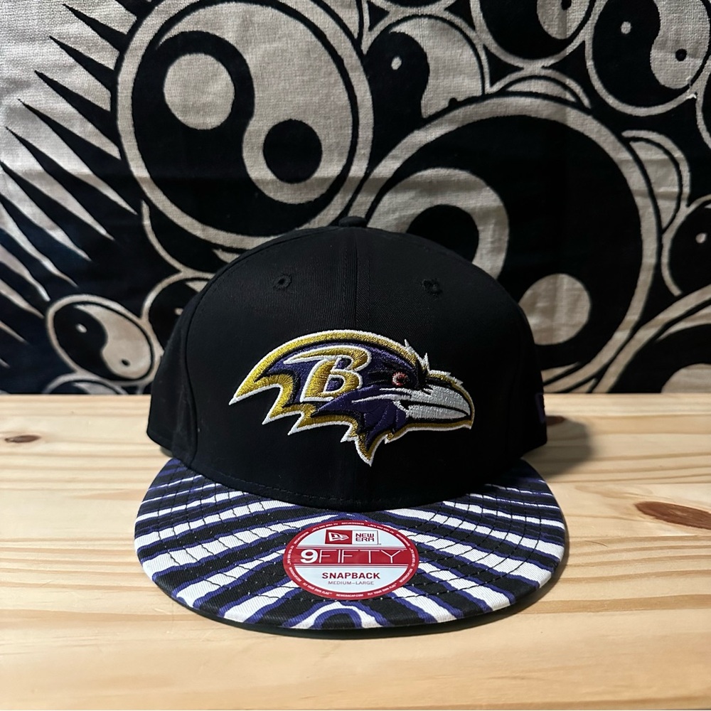 Baltimore Ravens Football NFL Official Medium Large Snap Back Hat